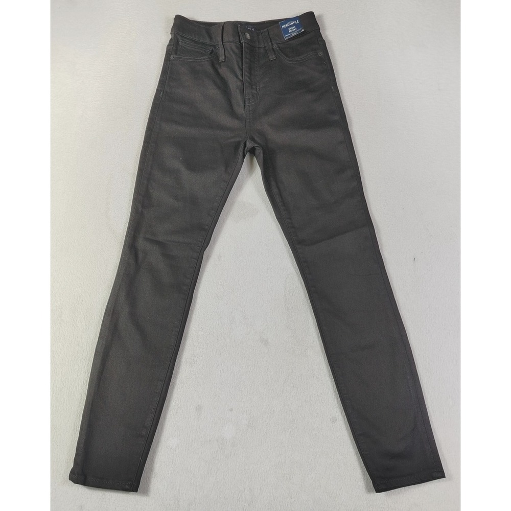 J. Crew Mercantile Jeans Womens 26 Black Curvy Skinny Mid Rise Stretch Denim